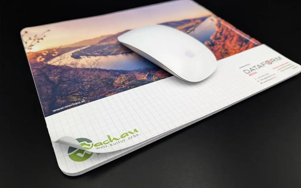 Notizpad mit Maus für Weltkulturerbe Wachau